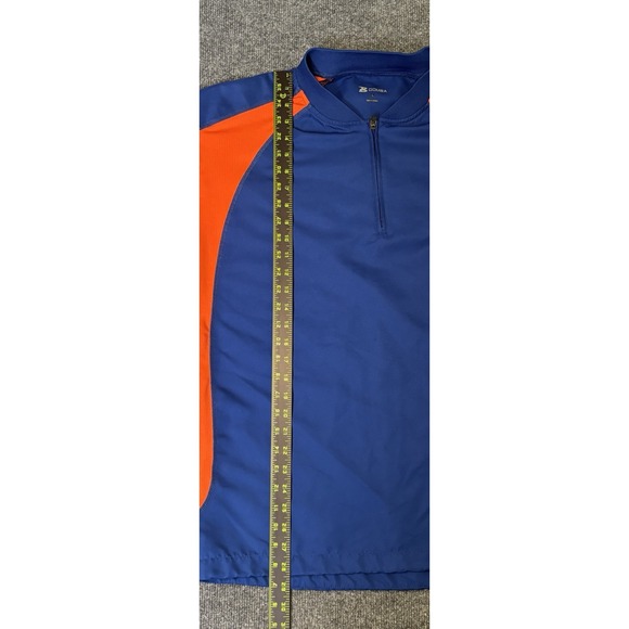 Boombah Explosion Pullover Jacket/Windbreaker Mens Large 1/4 Zip  Orange/Blue - Picture 5 of 6